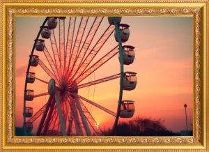 Case study services for technology consultancies - image of ferris wheel at sunset