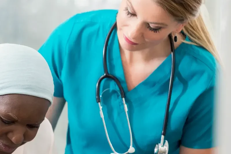 Marketing health software - image of nurse